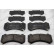 Brake pad set, disc brake FDB5216 Ferodo
