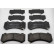 Brake pad set, disc brake FDB5216 Ferodo