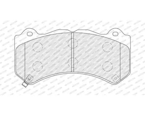 Brake pad set, disc brake FDB5216 Ferodo, Image 2