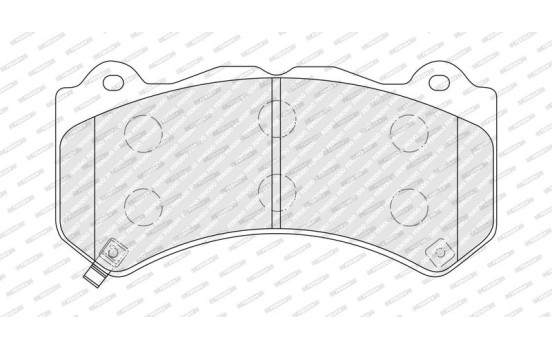 Brake pad set, disc brake FDB5216 Ferodo, Image 2