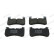 Brake pad set, disc brake FDB5220 Ferodo