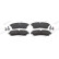 Brake pad set, disc brake FDB5221 Ferodo