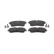 Brake pad set, disc brake FDB5221 Ferodo