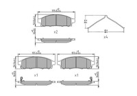 Brake pad set, disc brake FDB5226 Ferodo