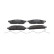 Brake pad set, disc brake FDB5226 Ferodo