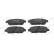 Brake pad set, disc brake FDB5232 Ferodo