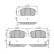 Brake pad set, disc brake FDB5234 Ferodo