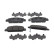 Brake pad set, disc brake FDB5234 Ferodo