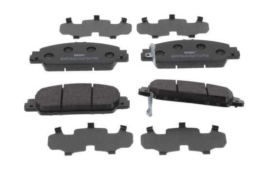 Brake pad set, disc brake FDB5234 Ferodo