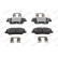 Brake pad set, disc brake FDB5238 Ferodo