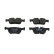 Brake pad set, disc brake FDB5241 Ferodo