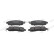 Brake pad set, disc brake FDB5246 Ferodo