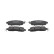 Brake pad set, disc brake FDB5246 Ferodo