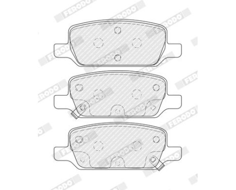 Brake pad set, disc brake FDB5258 Ferodo, Image 2