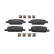 Brake pad set, disc brake FDB5258 Ferodo