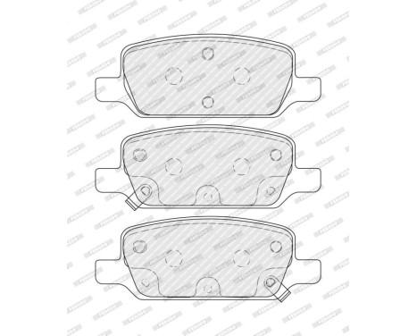 Brake pad set, disc brake FDB5258 Ferodo, Image 2