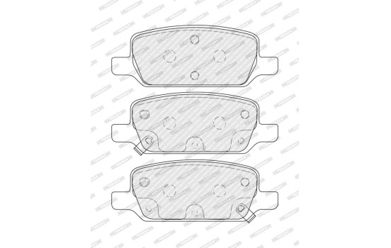 Brake pad set, disc brake FDB5258 Ferodo, Image 2