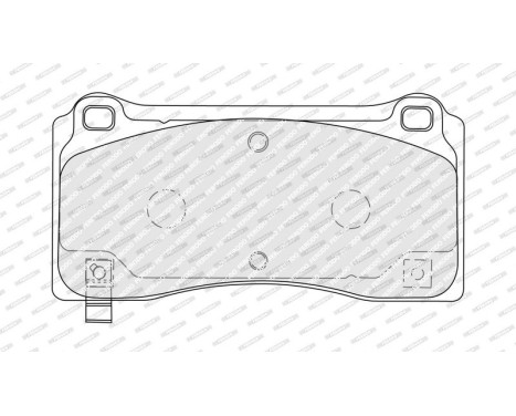 Brake pad set, disc brake FDB5259 Ferodo, Image 3
