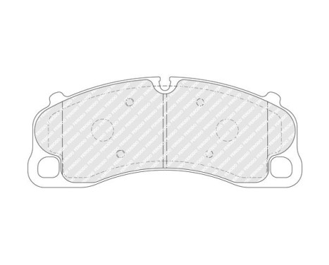 Brake pad set, disc brake FDB5267 Ferodo, Image 2