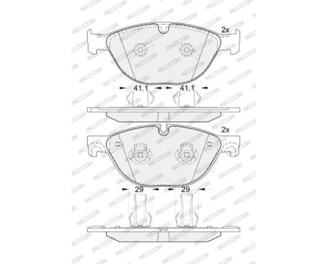 Brake pad set, disc brake FDB5270 Ferodo, Image 3