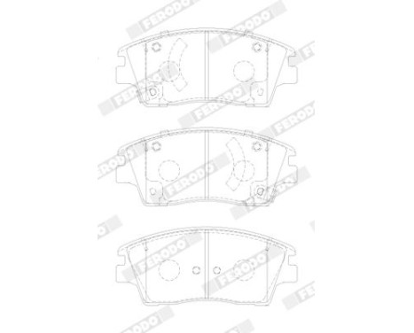 Brake pad set, disc brake FDB5274 Ferodo, Image 2