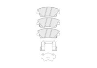 Brake pad set, disc brake FDB5274 Ferodo