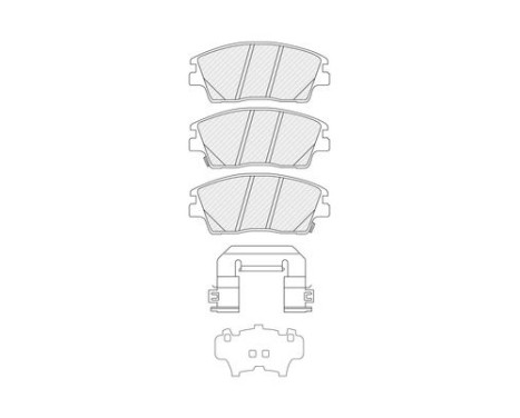 Brake pad set, disc brake FDB5274 Ferodo