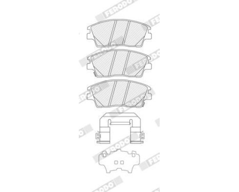 Brake pad set, disc brake FDB5274 Ferodo, Image 2