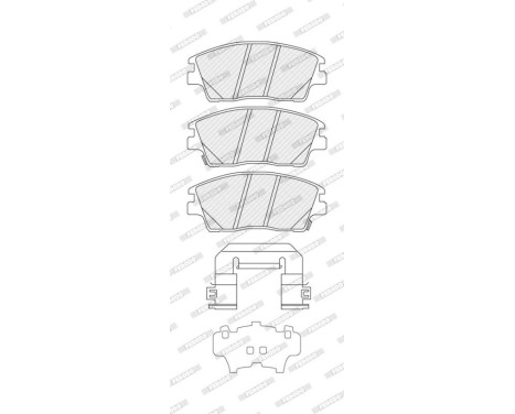 Brake pad set, disc brake FDB5274 Ferodo, Image 2