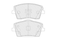 Brake pad set, disc brake FDB5277 Ferodo