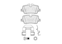 Brake pad set, disc brake FDB5278 Ferodo