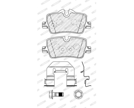 Brake pad set, disc brake FDB5278 Ferodo, Image 2