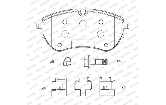 Brake pad set, disc brake FDB5279 Ferodo, Image 2