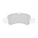 Brake pad set, disc brake FDB5280 Ferodo