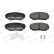 Brake pad set, disc brake FDB5285 Ferodo, Thumbnail 3