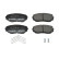 Brake pad set, disc brake FDB5285 Ferodo