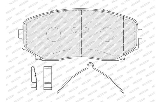 Brake pad set, disc brake FDB5285 Ferodo, Image 2