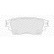 Brake pad set, disc brake FDB5286 Ferodo