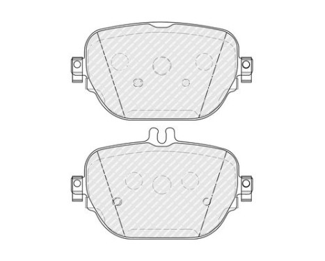 Brake pad set, disc brake FDB5287 Ferodo, Image 2