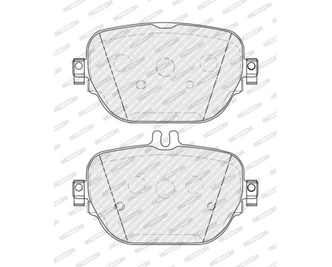 Brake pad set, disc brake FDB5287 Ferodo, Image 2