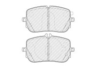 Brake pad set, disc brake FDB5288 Ferodo