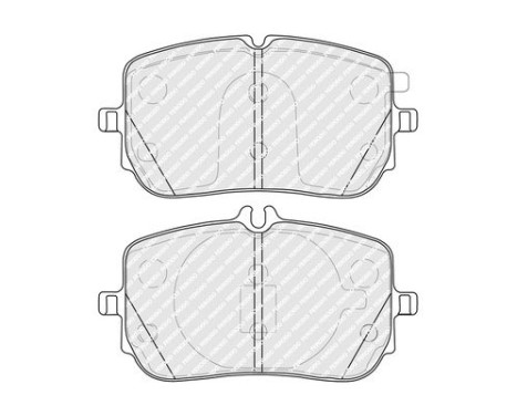 Brake pad set, disc brake FDB5288 Ferodo