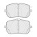 Brake pad set, disc brake FDB5288 Ferodo