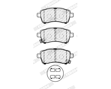 Brake pad set, disc brake FDB5289 Ferodo, Image 2