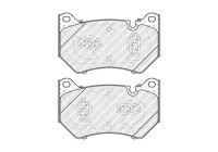 Brake pad set, disc brake FDB5291 Ferodo