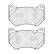 Brake pad set, disc brake FDB5291 Ferodo