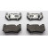 Brake pad set, disc brake FDB5291 Ferodo