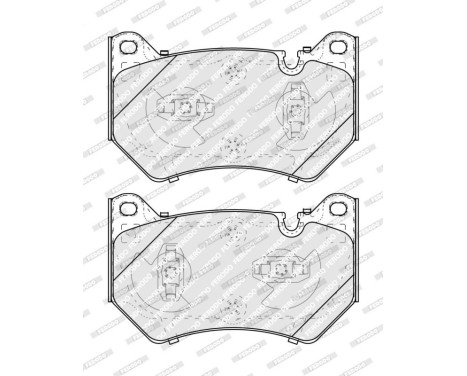 Brake pad set, disc brake FDB5291 Ferodo, Image 2
