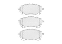 Brake pad set, disc brake FDB5292 Ferodo