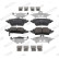 Brake pad set, disc brake FDB5293 Ferodo
